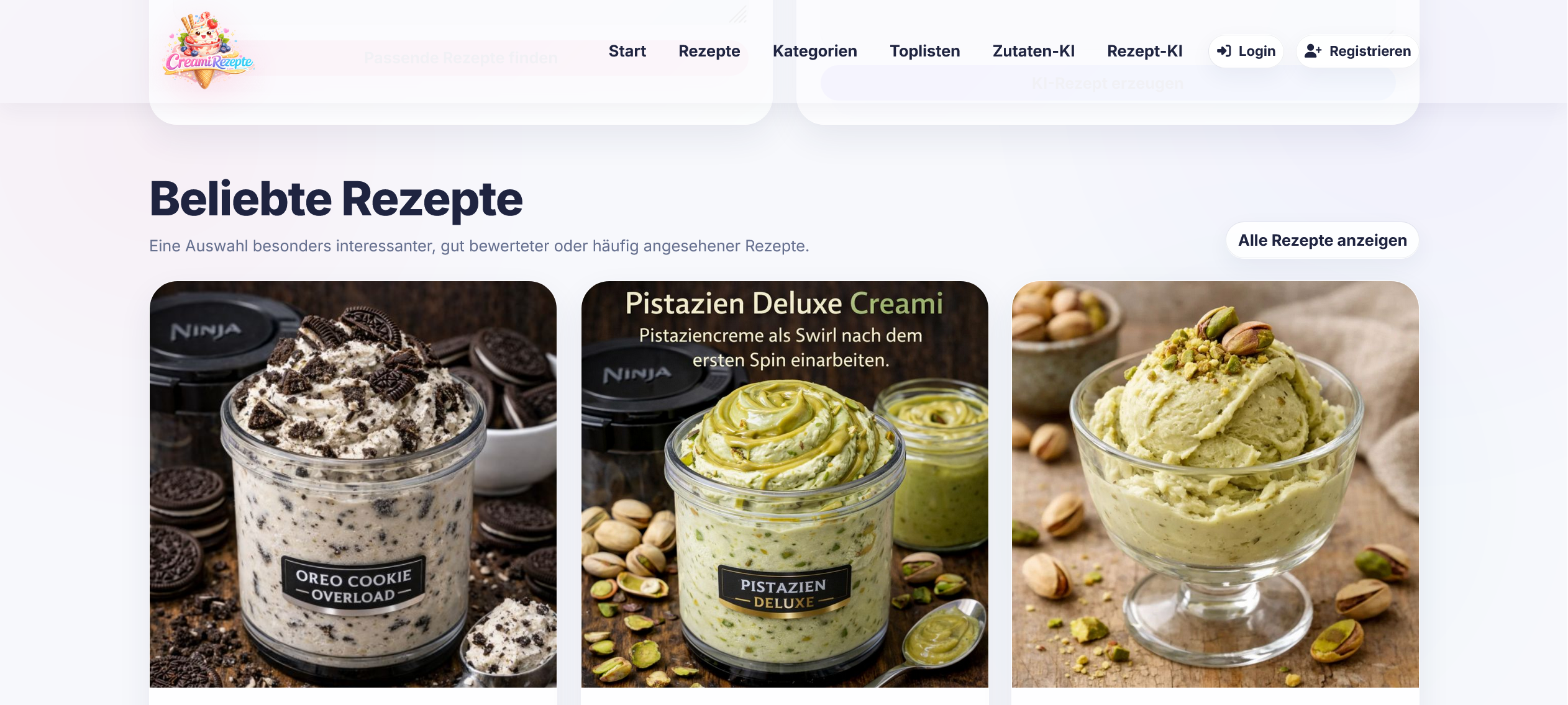 Eisrezepte für Ninja Eismaschine